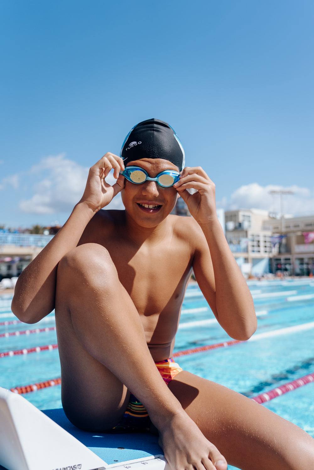 Junior Swimming Goggle | Mirror x Blue