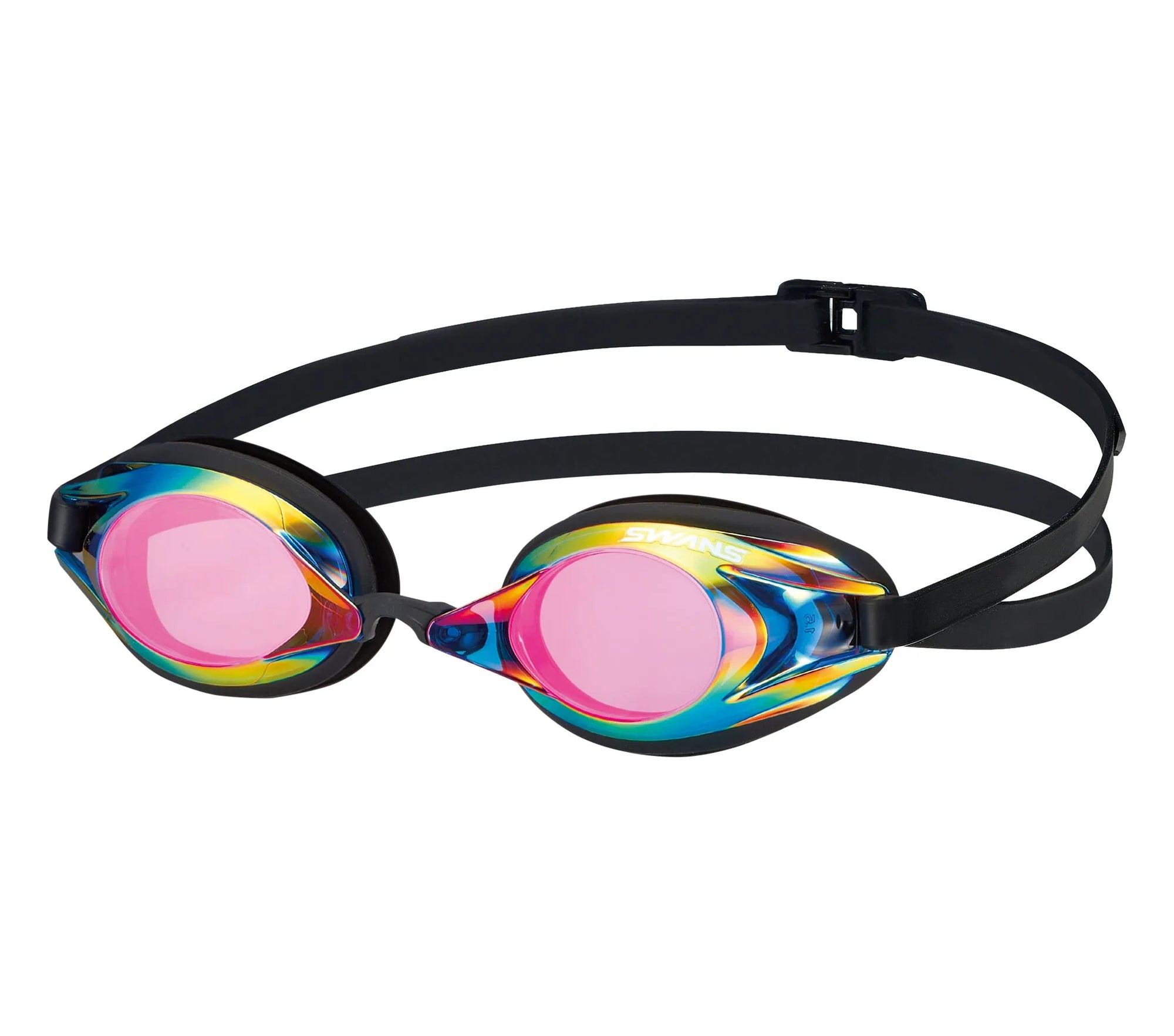 SWANS Prescription Navy Shadow SR2 swim goggles with black frame