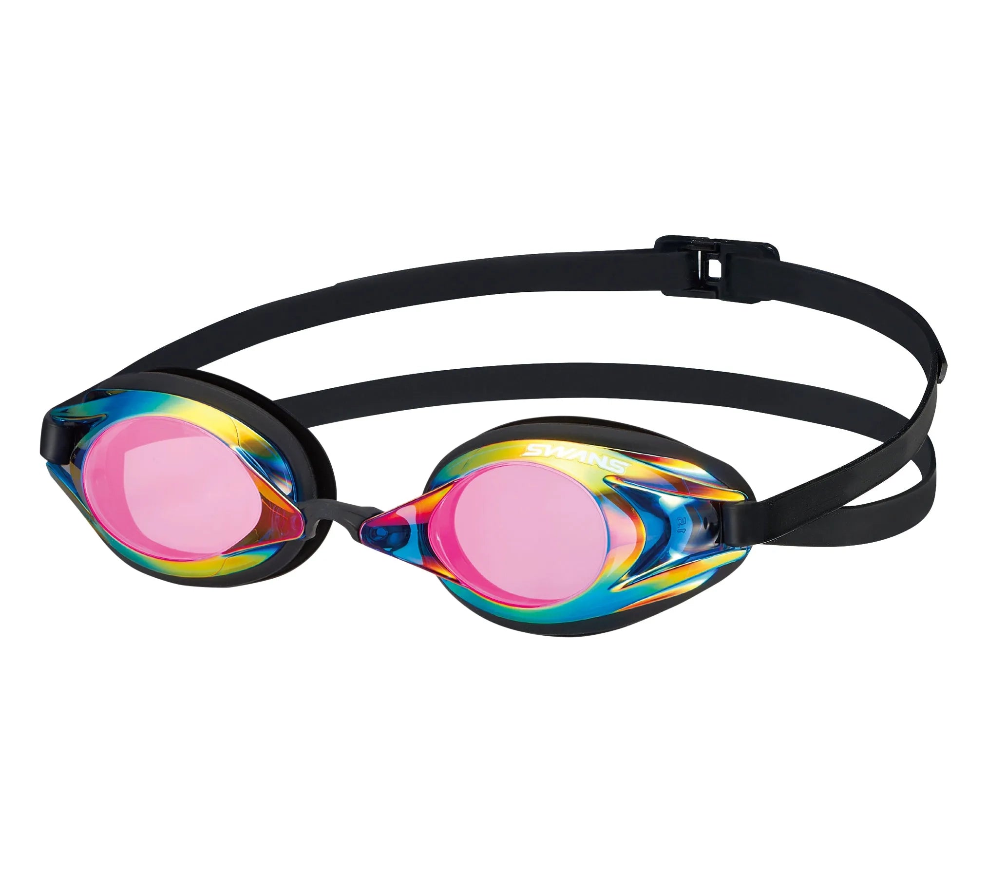 SWANS Prescription Navy Shadow SR2 swim goggles with black frame